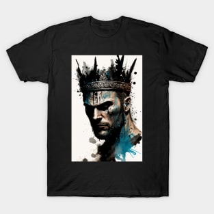 Fierce Warrior King Illustration T-Shirt